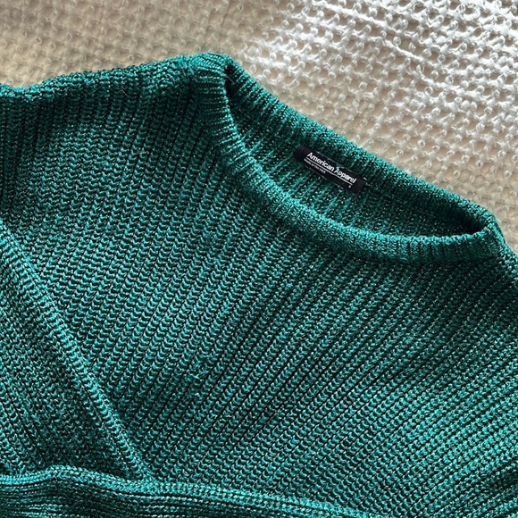 Vintage American Apparel green sparkly lurex sweater! - Picture 1 of 2